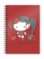 Dc Comics Harley Quinn Chibi A5 Spiral Notebook