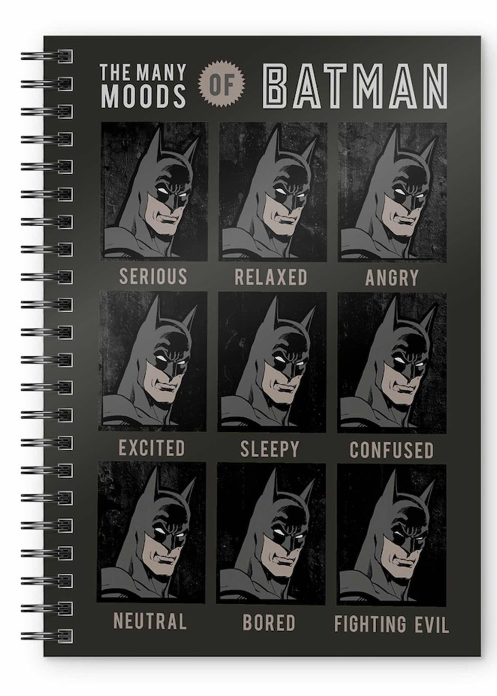 Dc Comics Batman Faces A5 Spiral Notebook