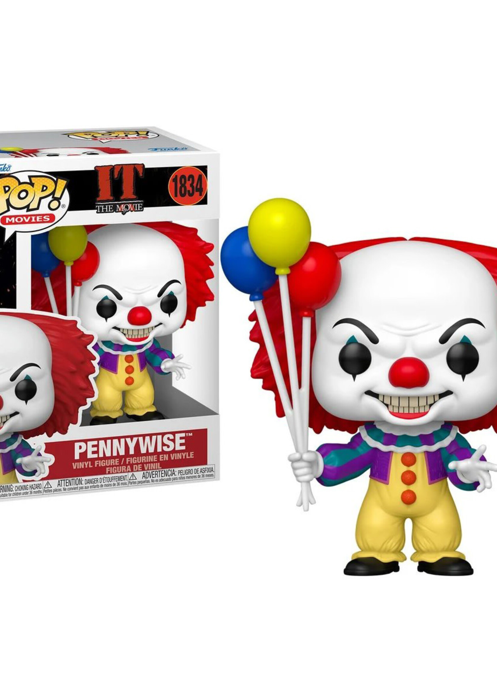 Horror Funko Pop N° 1834 Pennywise 1990