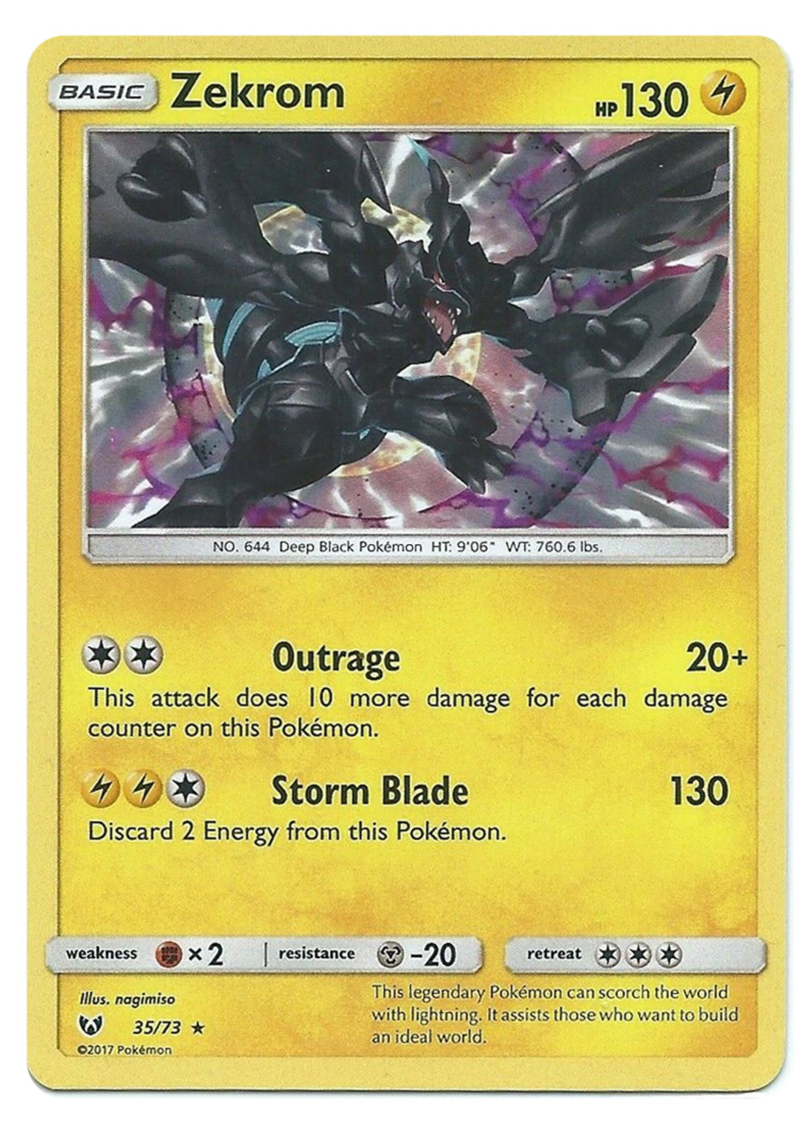 Zekrom 35 (SLG) Holo: excellent