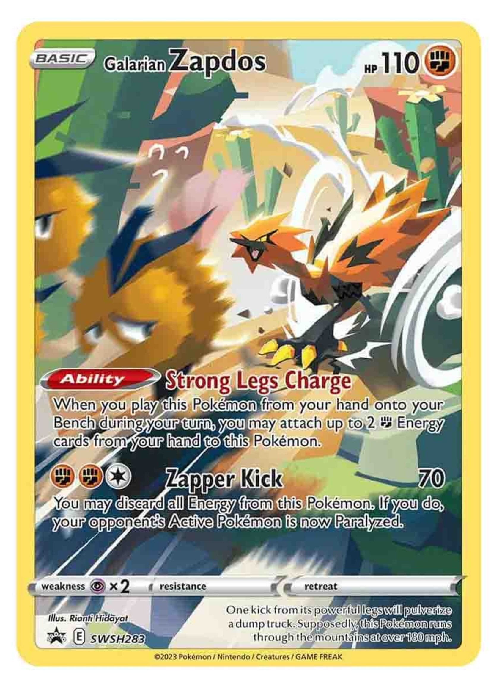 Galarian Zapdos 283 (SWSH): near mint