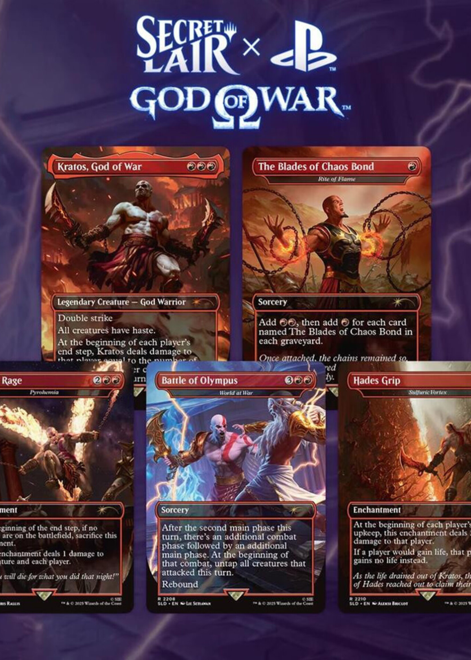 Magic Secret Lair x PlayStation God of War Greek