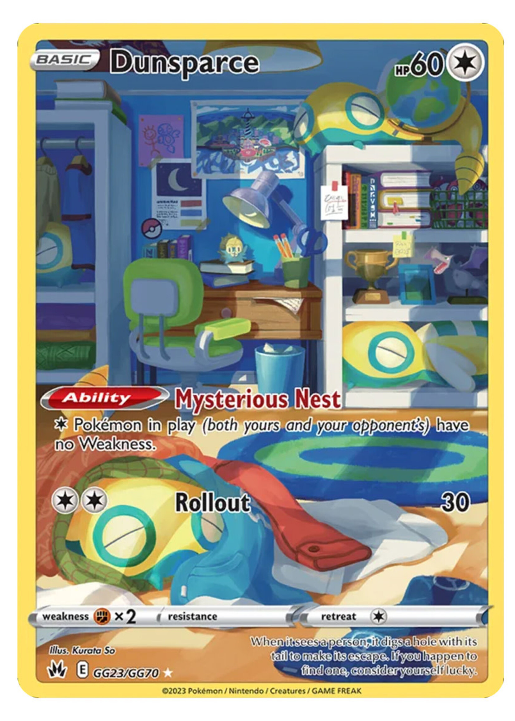 Dunsparce GG23 (CRZ): near mint