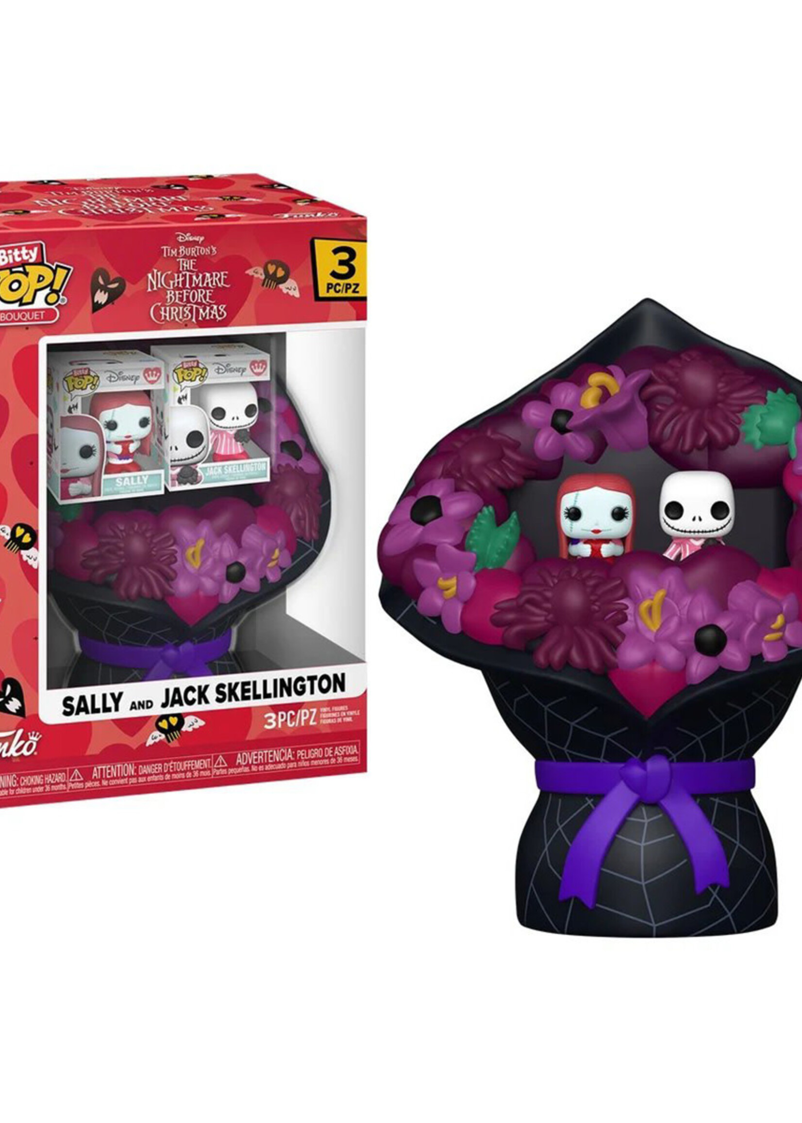 Tnbc Valentines Jack & Sally Bitty Pop Bouquet