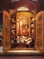 Book Nook Kit DIY Bookshop Memories 127pc + LED Light