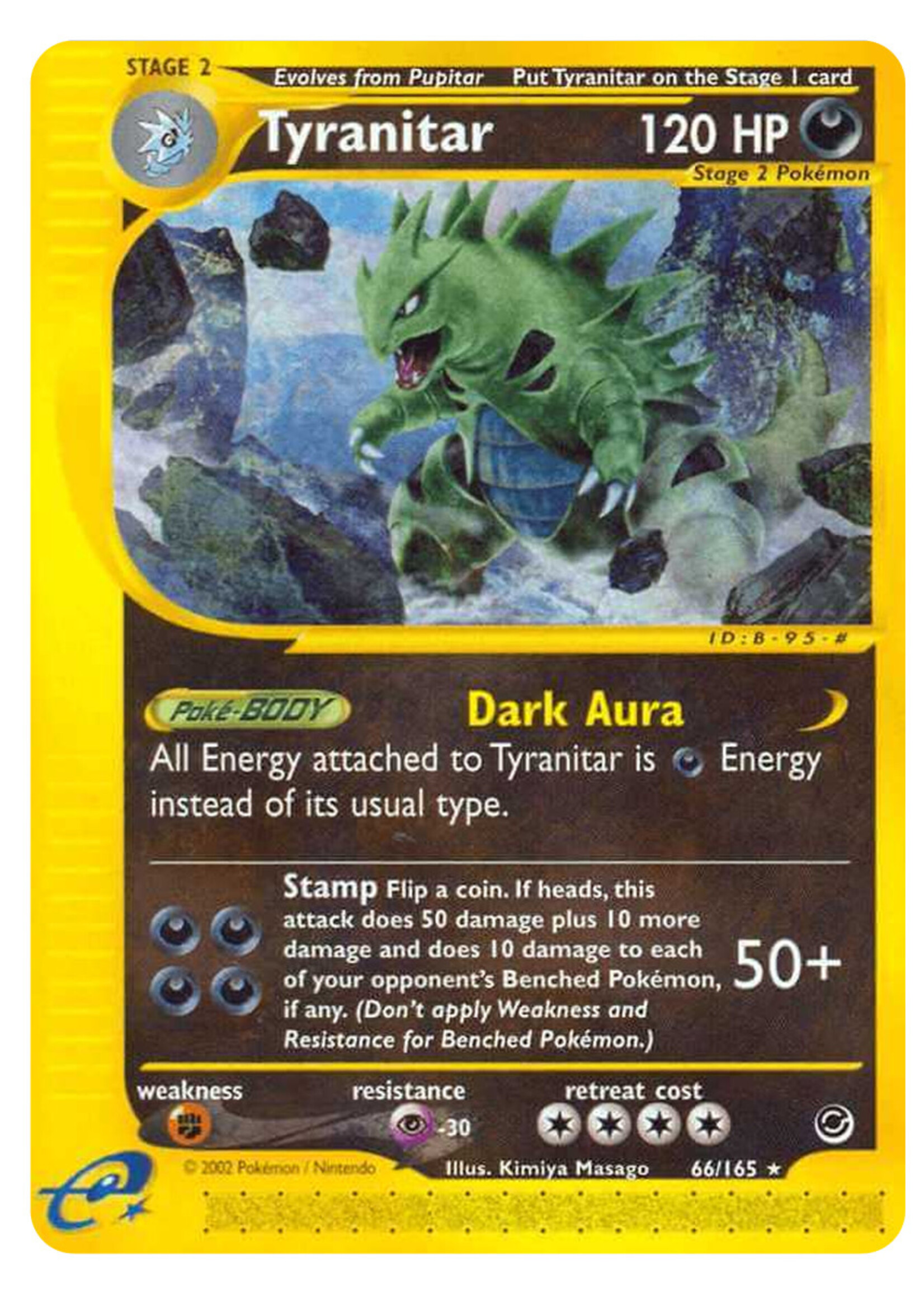 Tyranitar 66 (EX) Reverse Holo: Excellent