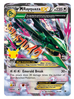 M Rayquaza EX 76 (CEL): light played