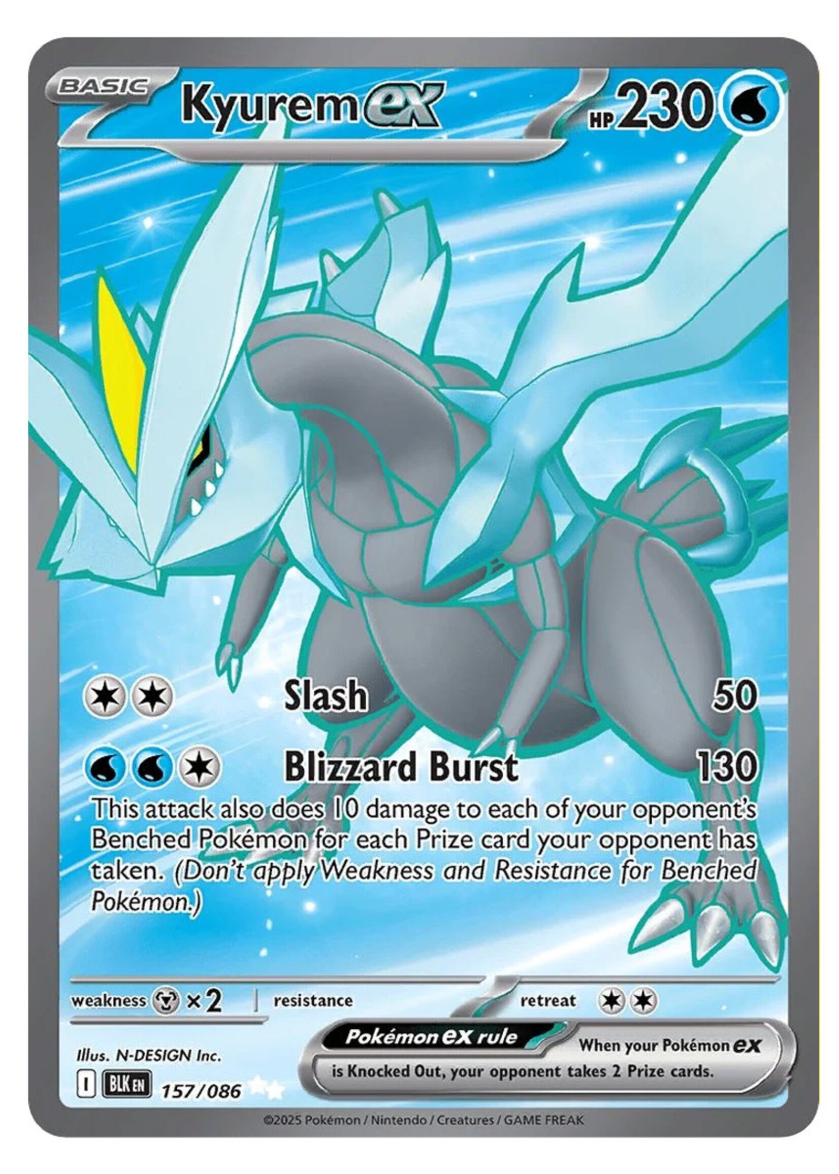 Kyurem Ex 157 (BLK): near mint