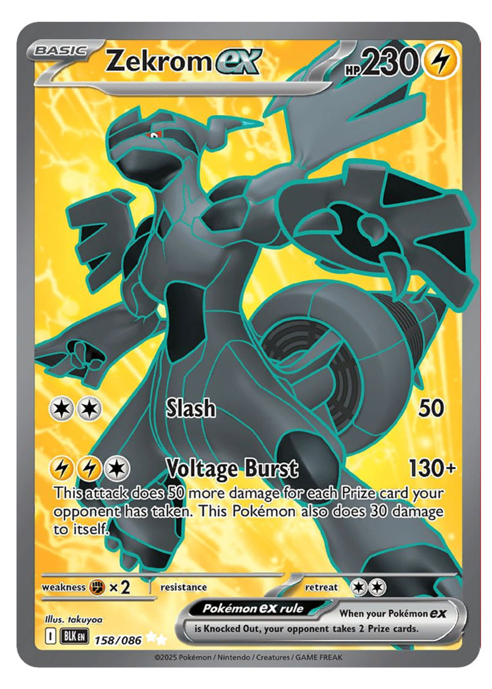 Zekrom Ex 158 (BLK): near mint