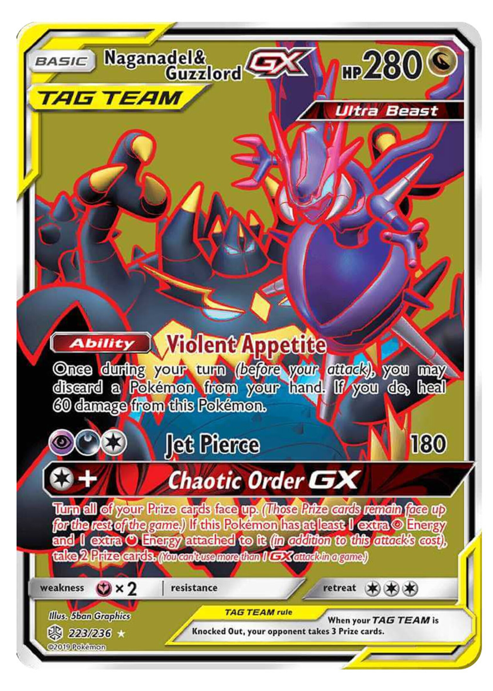 Naganadel & Guzzlord GX 223 (CEC): excellent