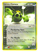 Team Aqua's Cacnea 24 (MA) Reverse Holo: excellent