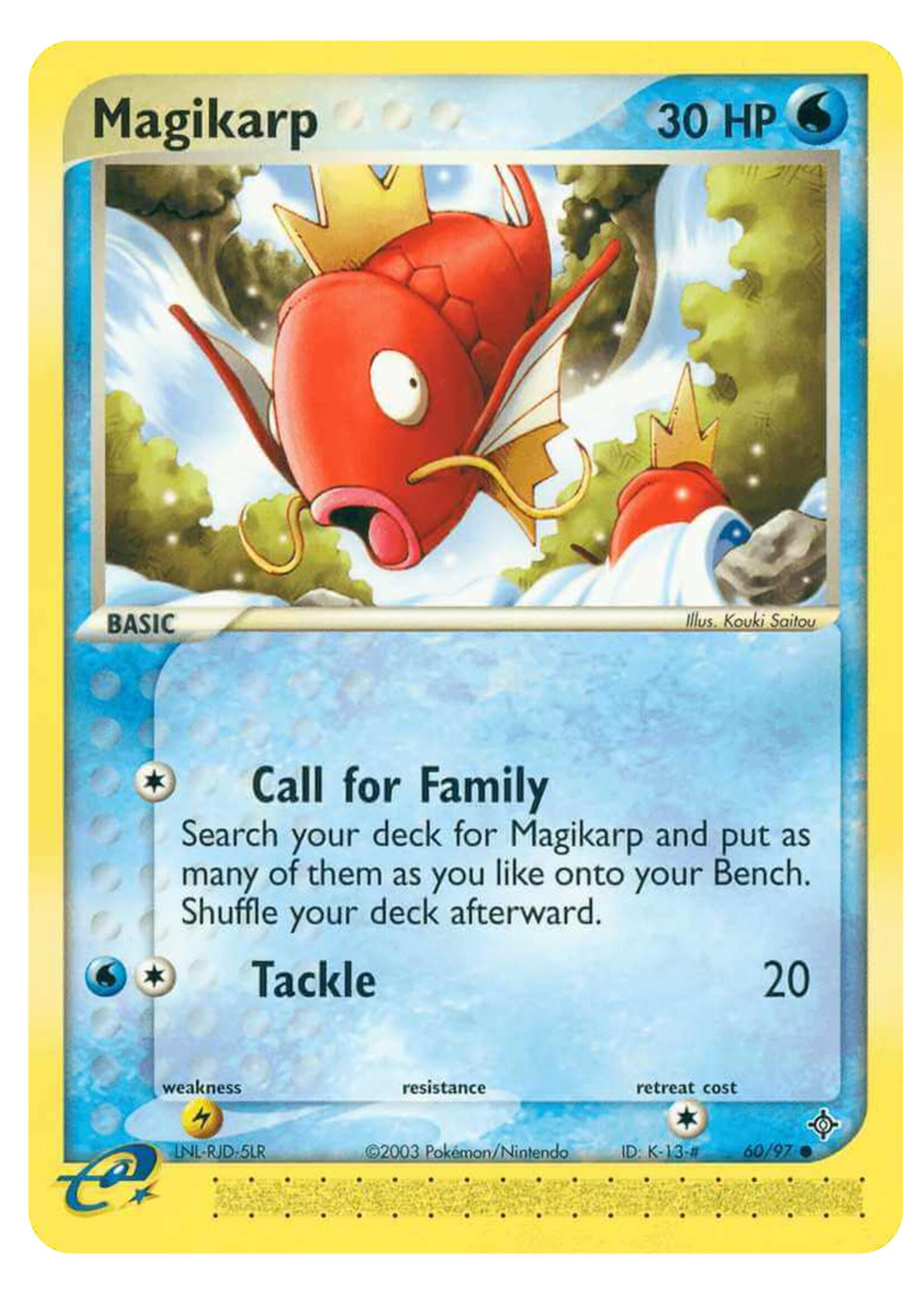 Magikarp 60 (DR) Reverse Holo: excellent