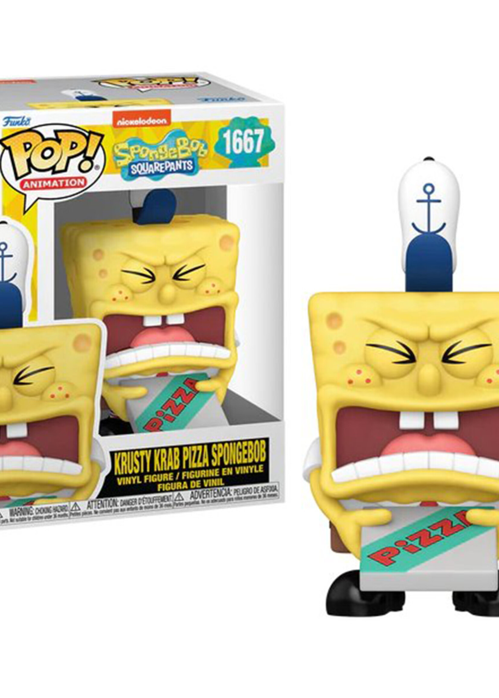 Spongbob Funko Pop N° 1667 Krusty Krab Pizza Spongbob