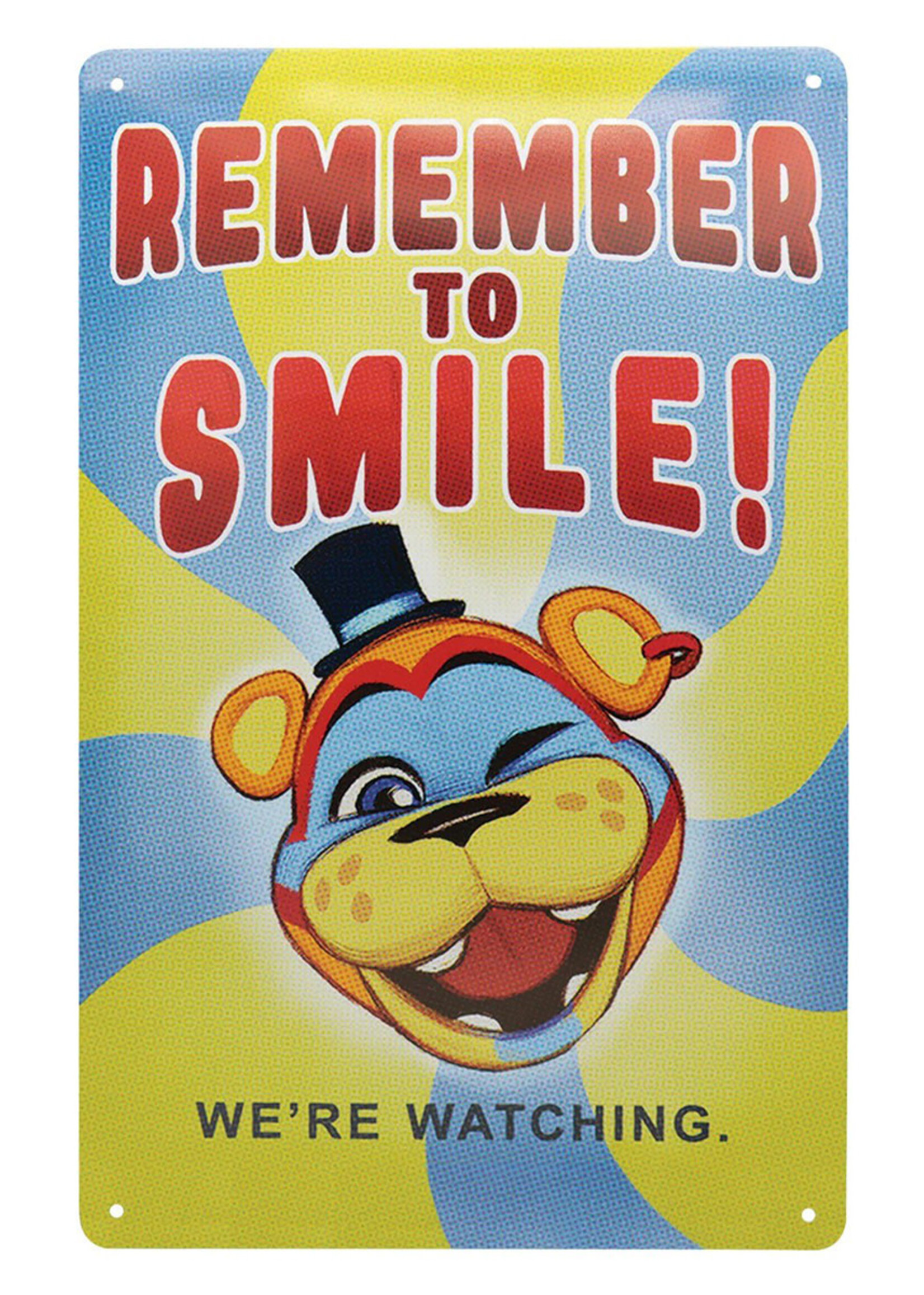 Five Nights At Freddy's Fazbear Tin Sign 30x20cm