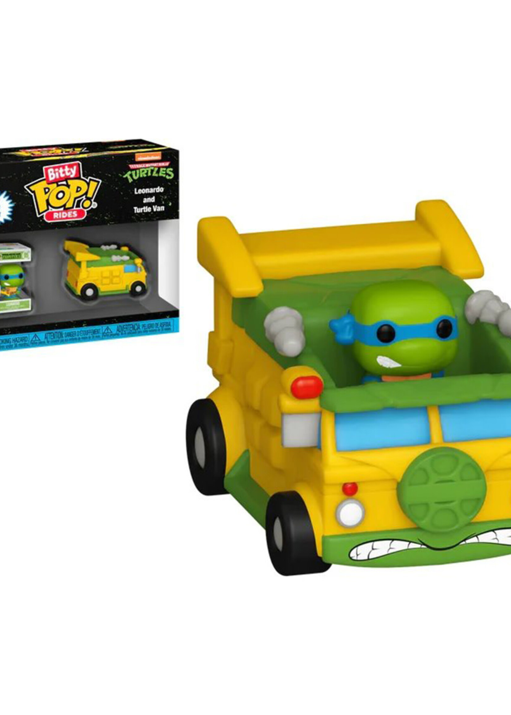 Teenage Mutant Ninja Turtles Bitty Pop Ride Leonardo With Van