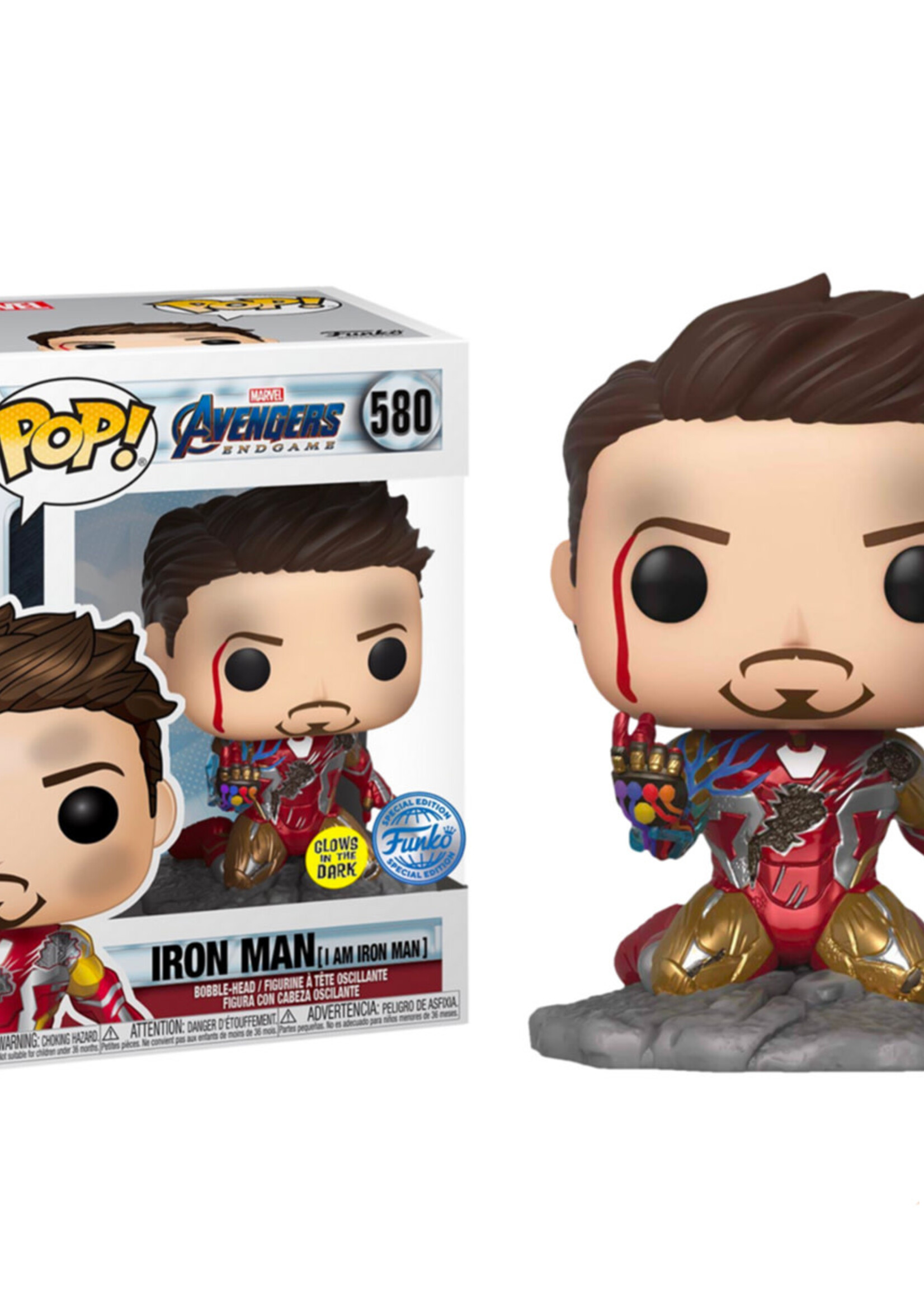 Avengers Funko Pop N° 580 Iron Man GITD