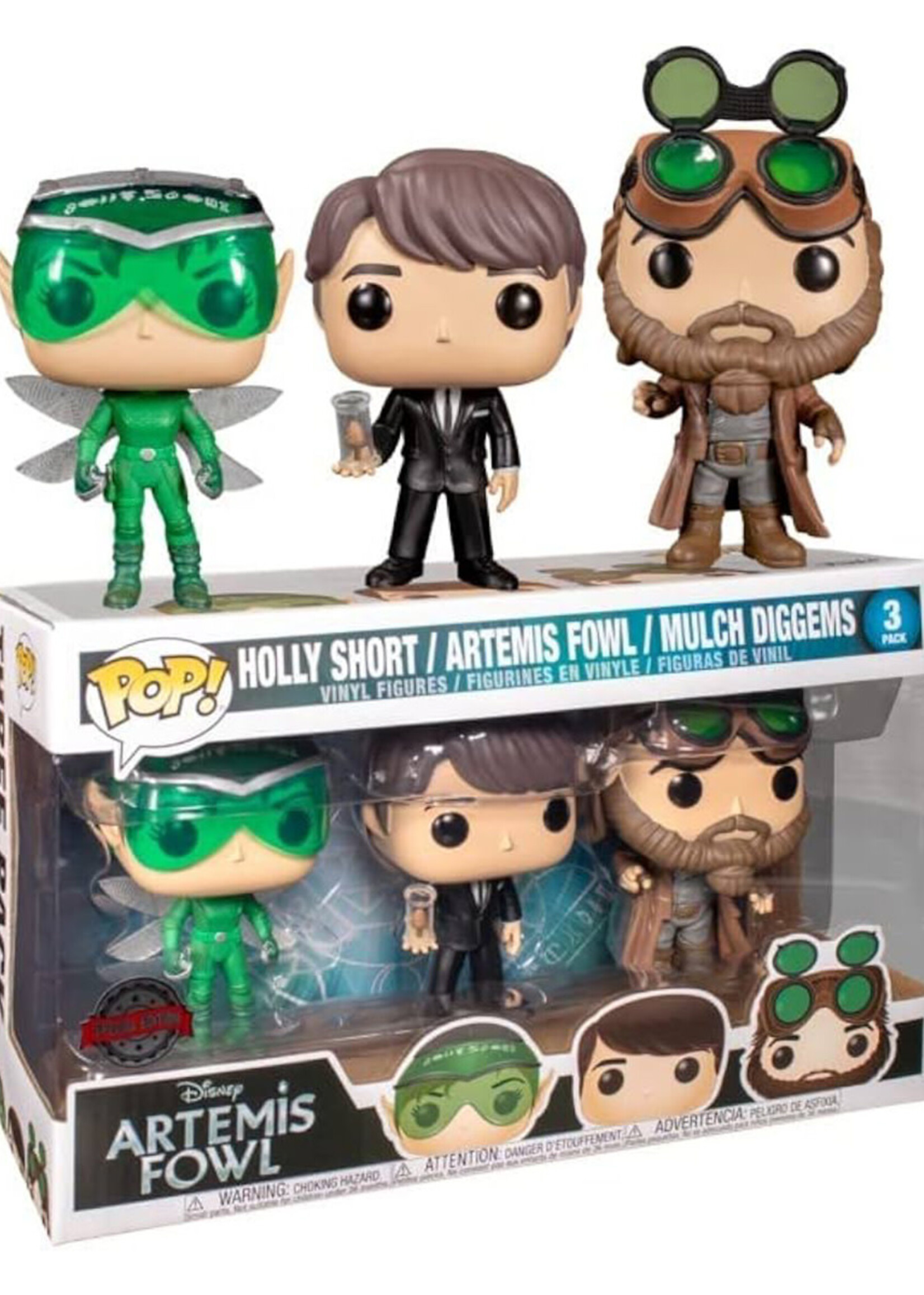 Artemis Fowl Funko Pop 3 Pack Holly Short, Artemis Fowl