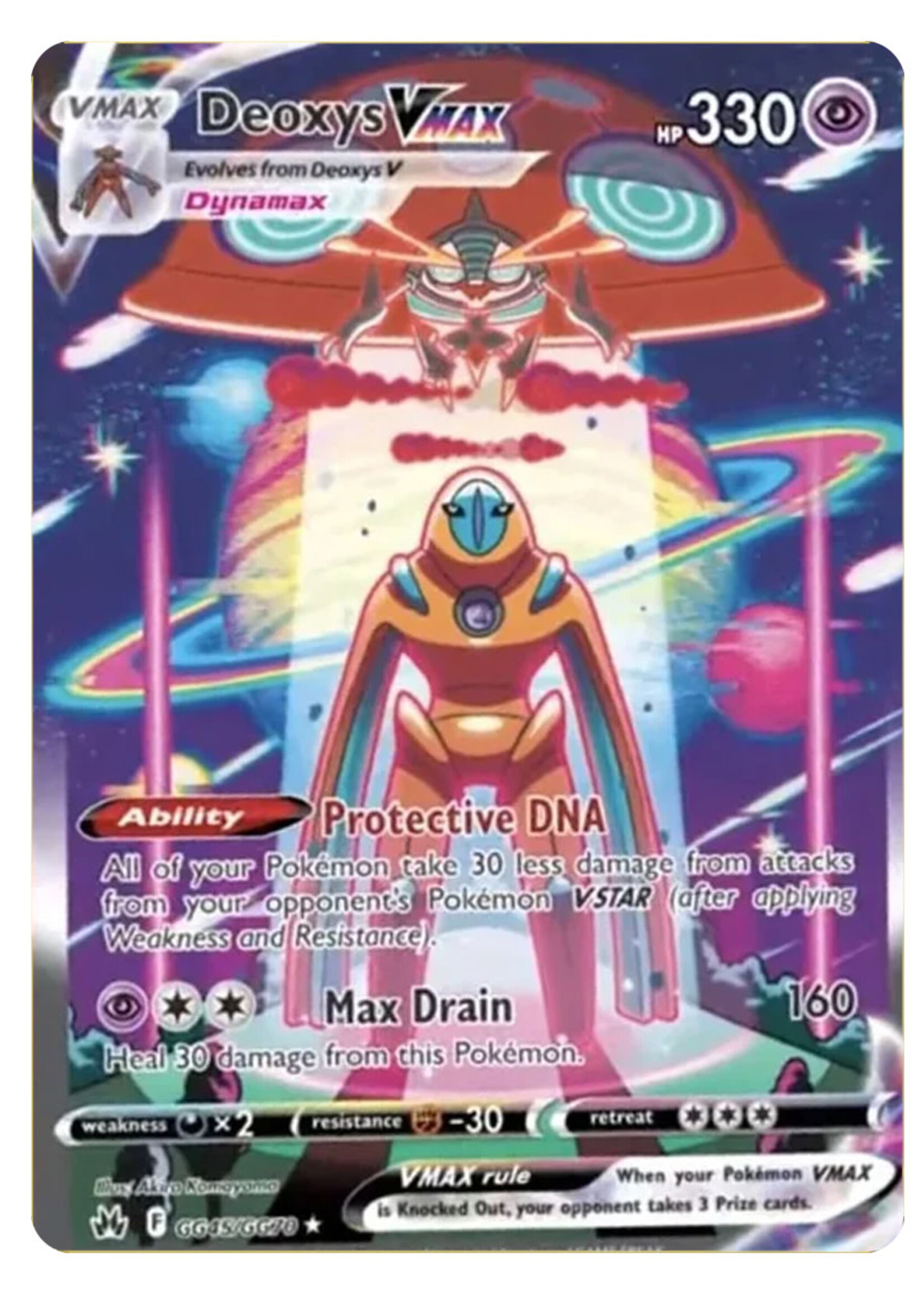 Deoxys Vmax GG45 (CRZ): near mint