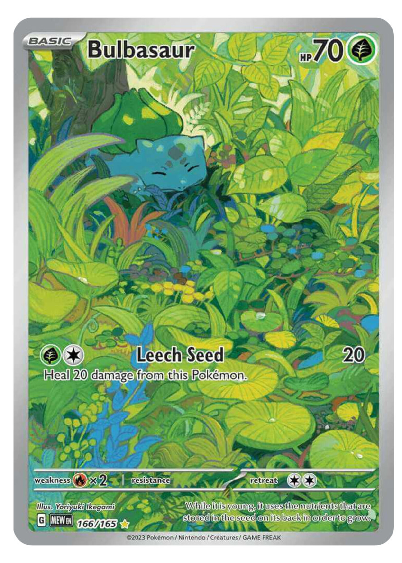 Bulbasaur 166 (MEW): near mint