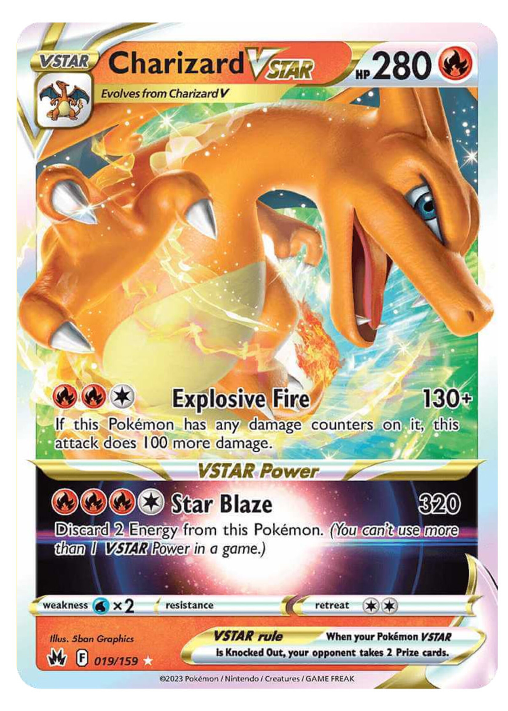 Charizard Vstar 19 (CRZ): played