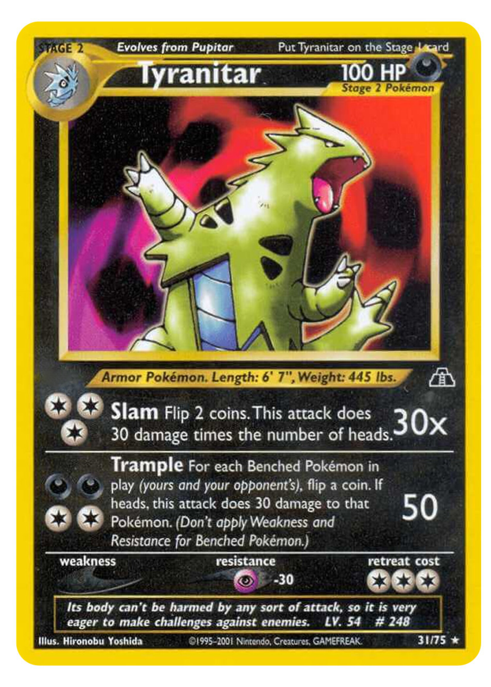 Tyranitar 31 (NDI): excellent
