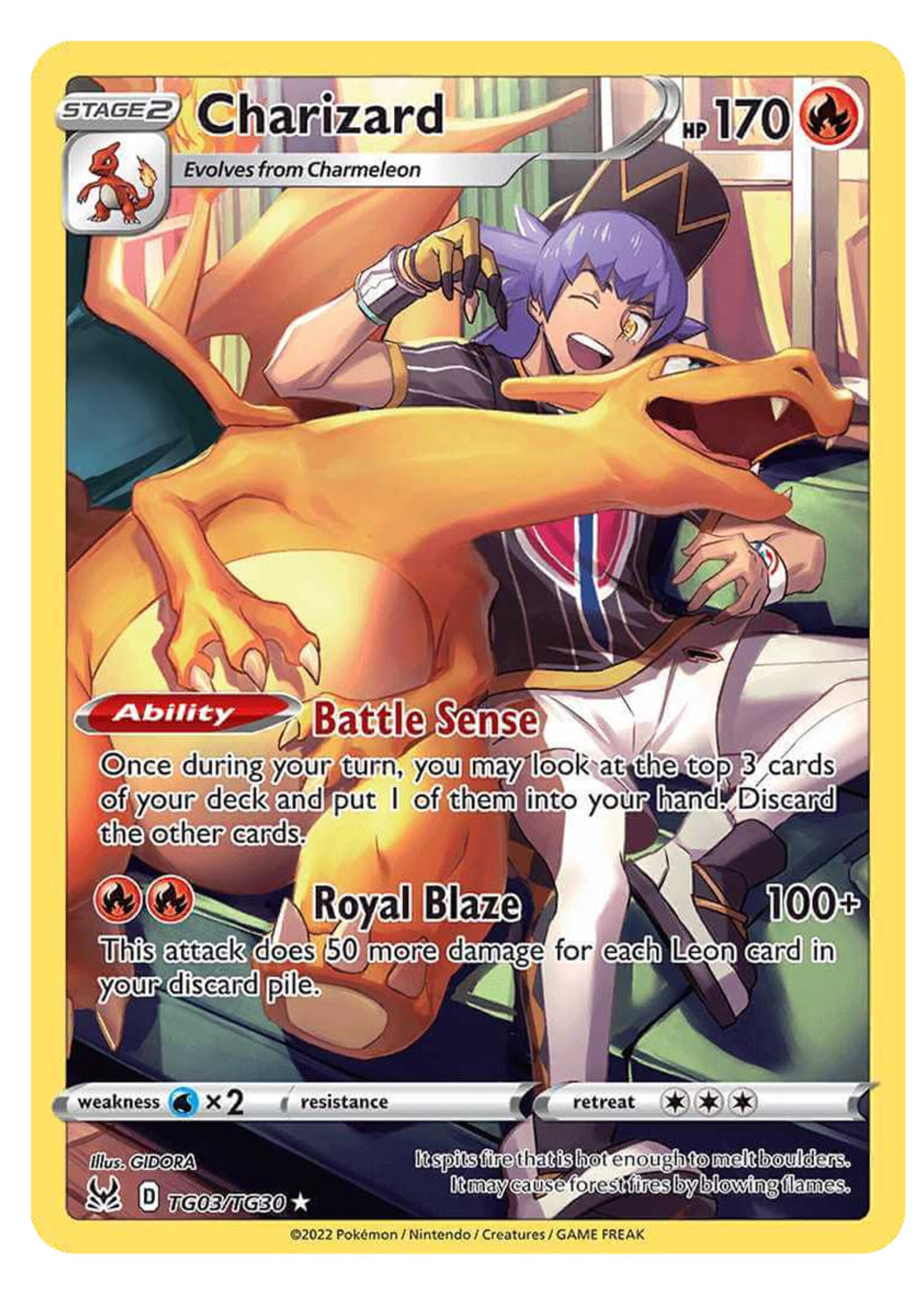 Charizard TG03 (LOR): excellent
