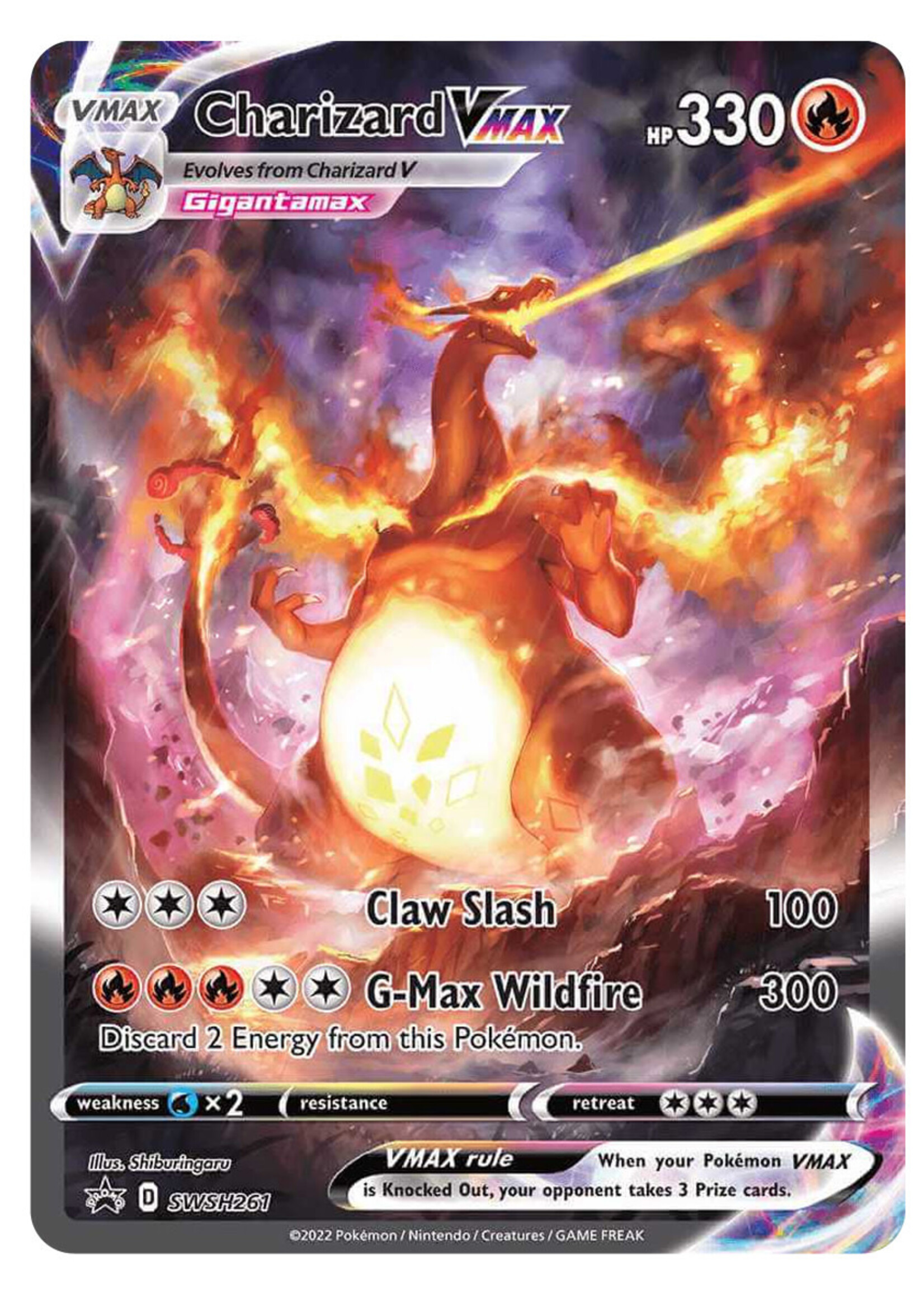 Charizard Vmax 261 (SWSH): near mint