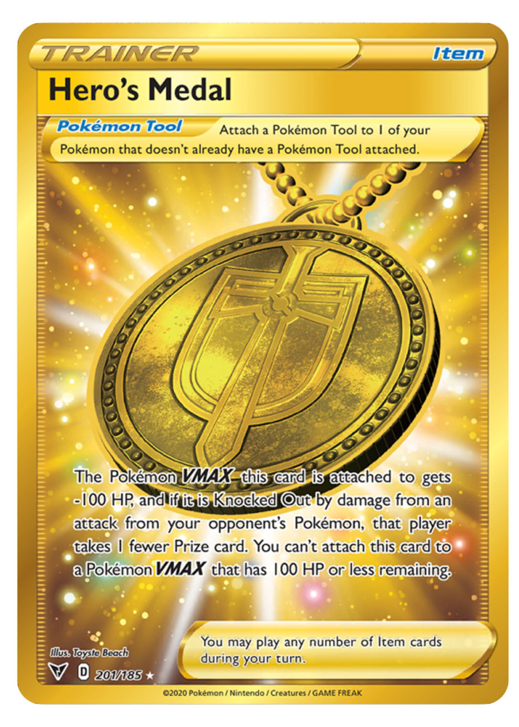 Hero's Medal 201 (VIV): near mint