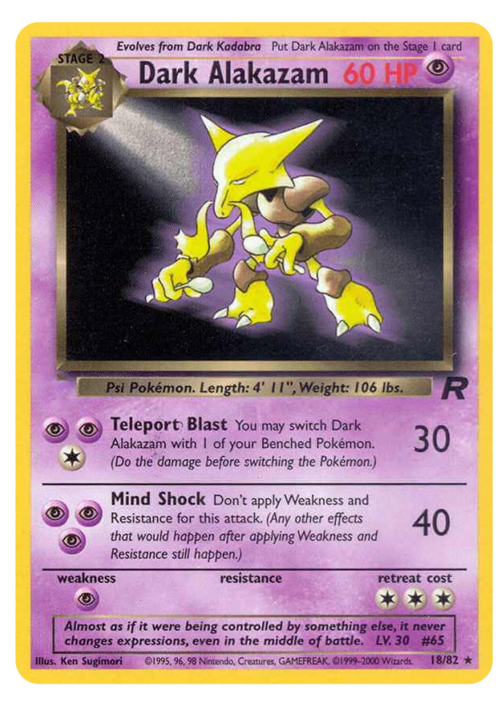 Dark Alakazam 18 (TR): good