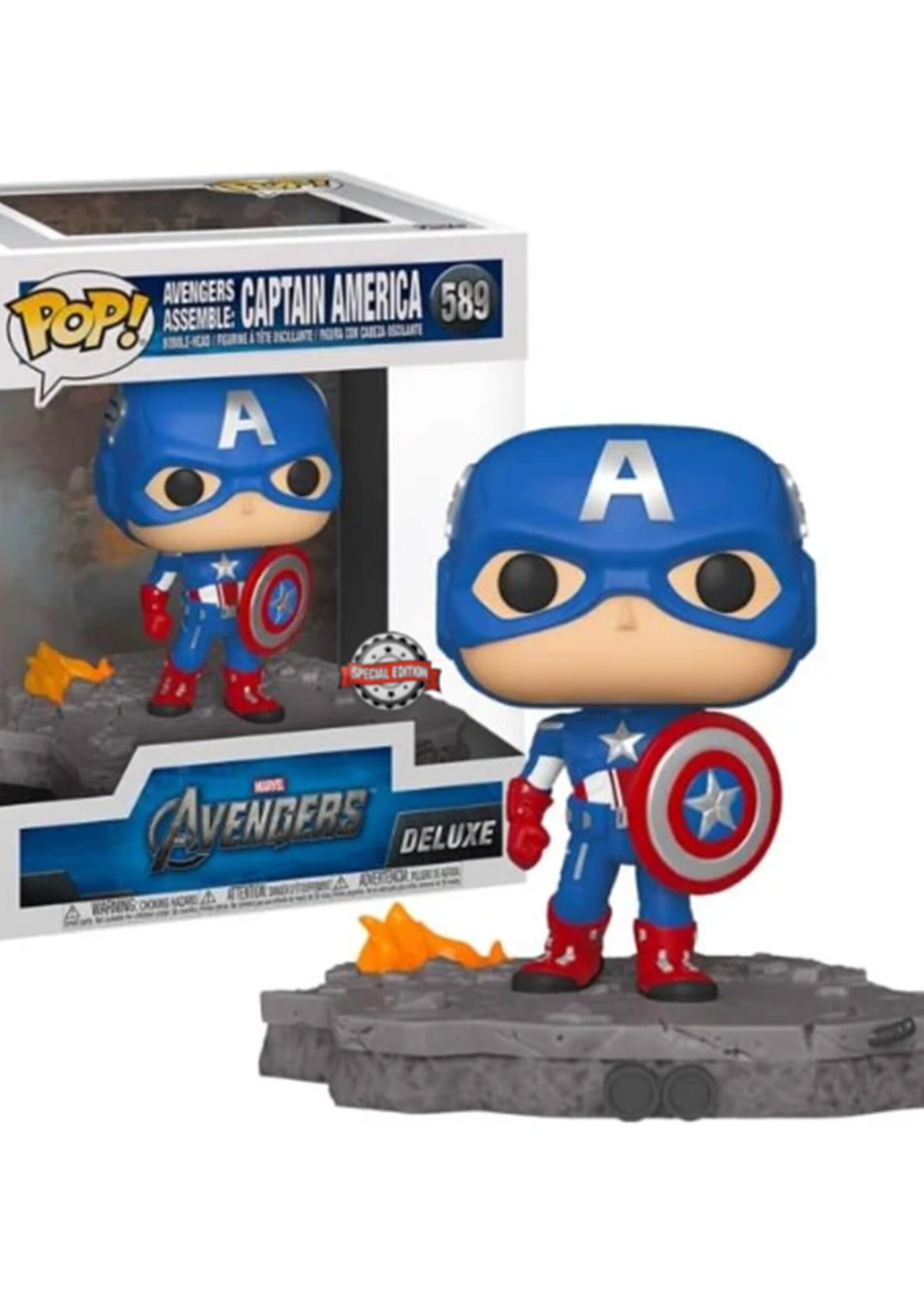 Avengers Funko Pop Deluxe N° 589 Captain America SE