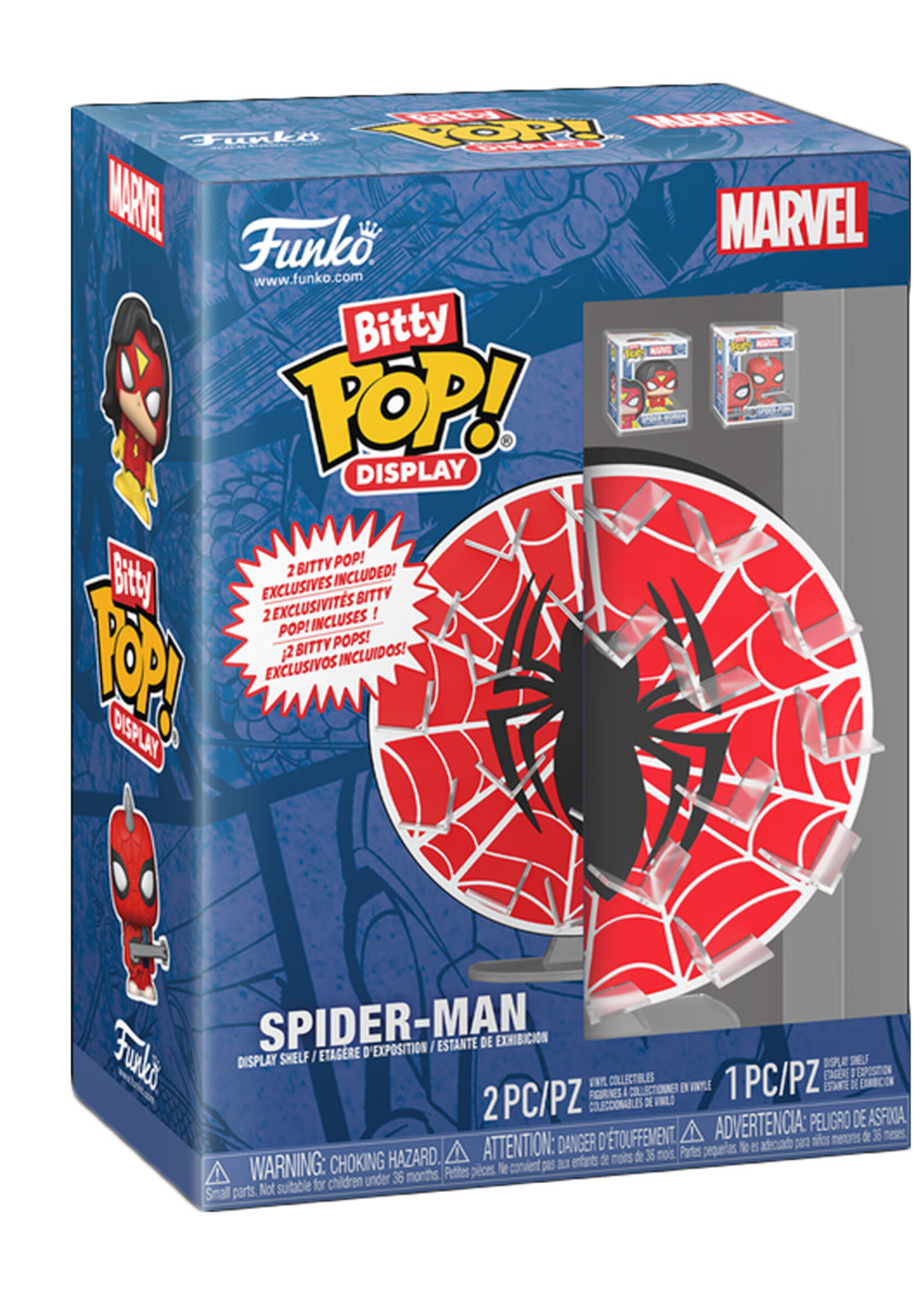 Bitty Pop Display Spider-Man Web