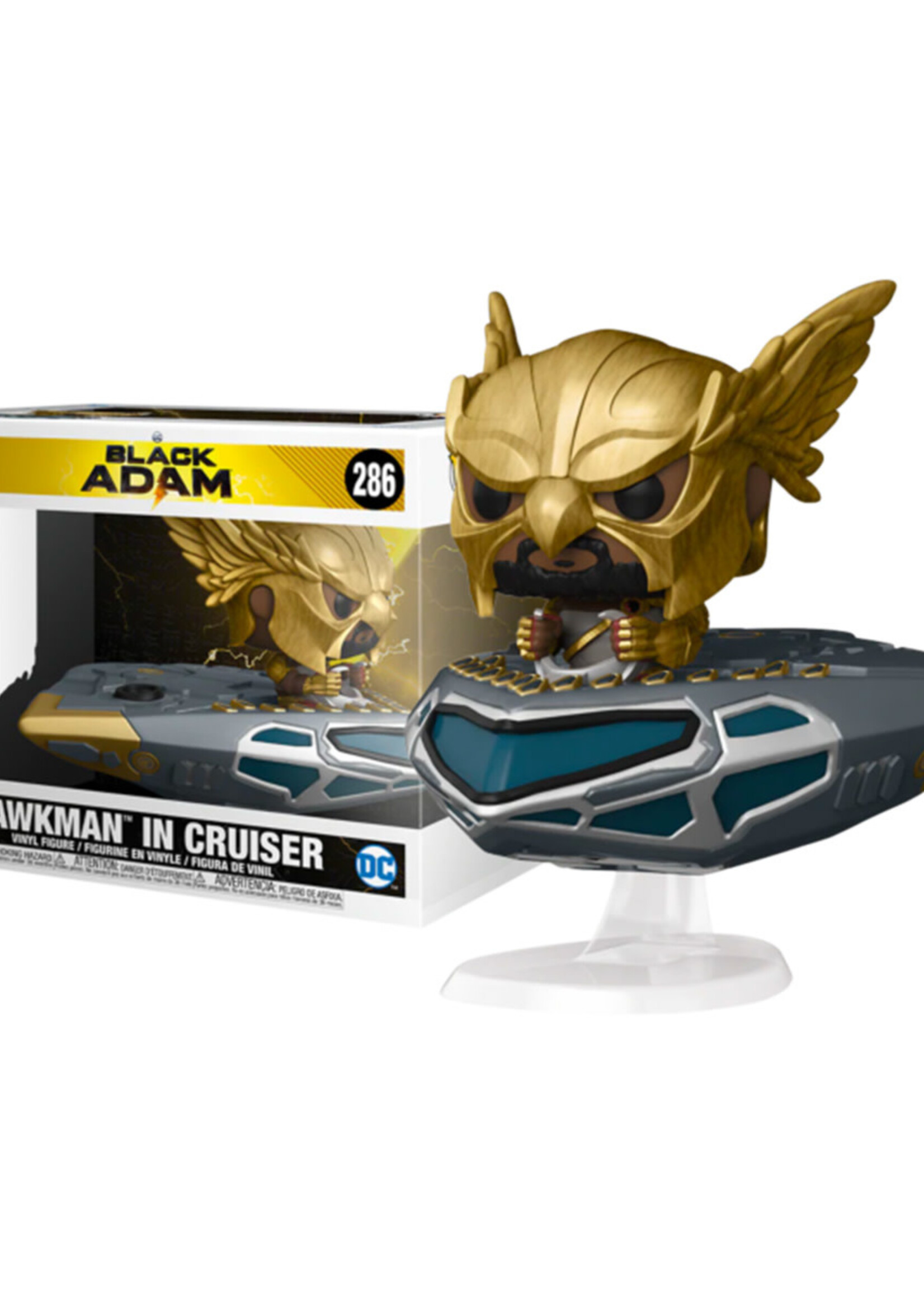 Black Adam Funko Pop N° 286 Black Adam Hawkman In Cruis