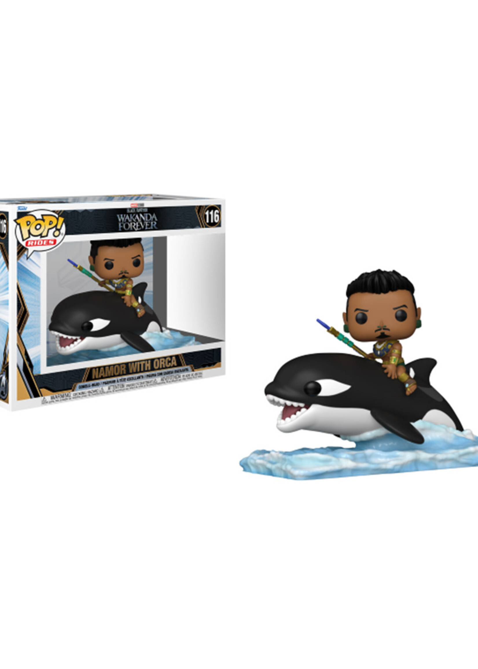 Black Panther Wakanda Forever Funko Pop Deluxe N° 116 Namor With Orca