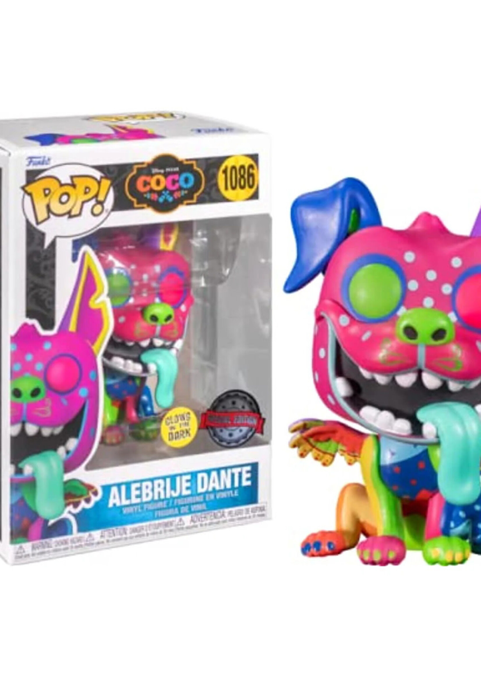 Coco Funko Pop N° 1086 Alebrije Dante GITD SE