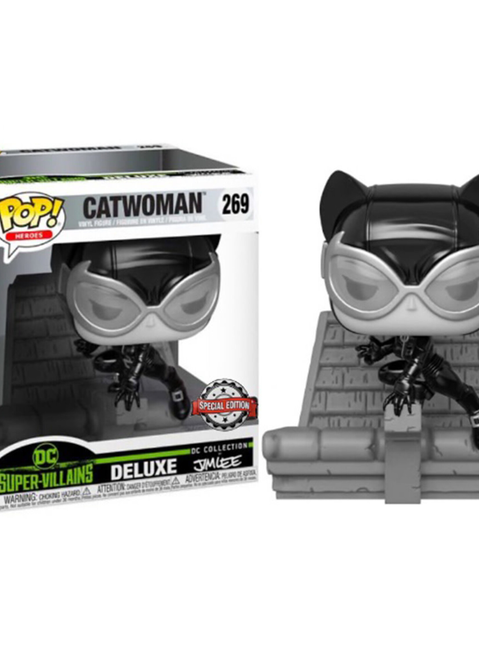 Dc Comics Funko Pop Deluxe N° 269 Catwoman Jim Lee SE