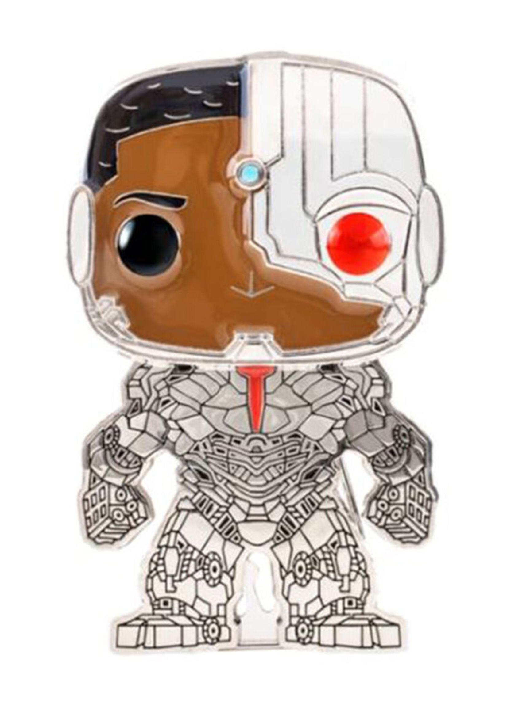 Dc Comics Funko Pop Large Enamel Pin N° 08 Cyborg
