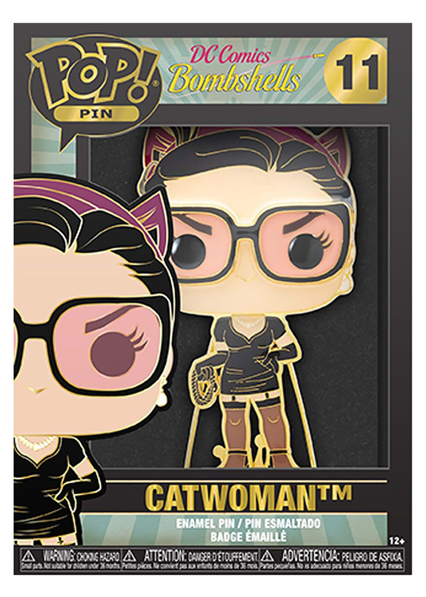 DC Comics Funko Pop Large Enamel Pin N° 11 Catwoman