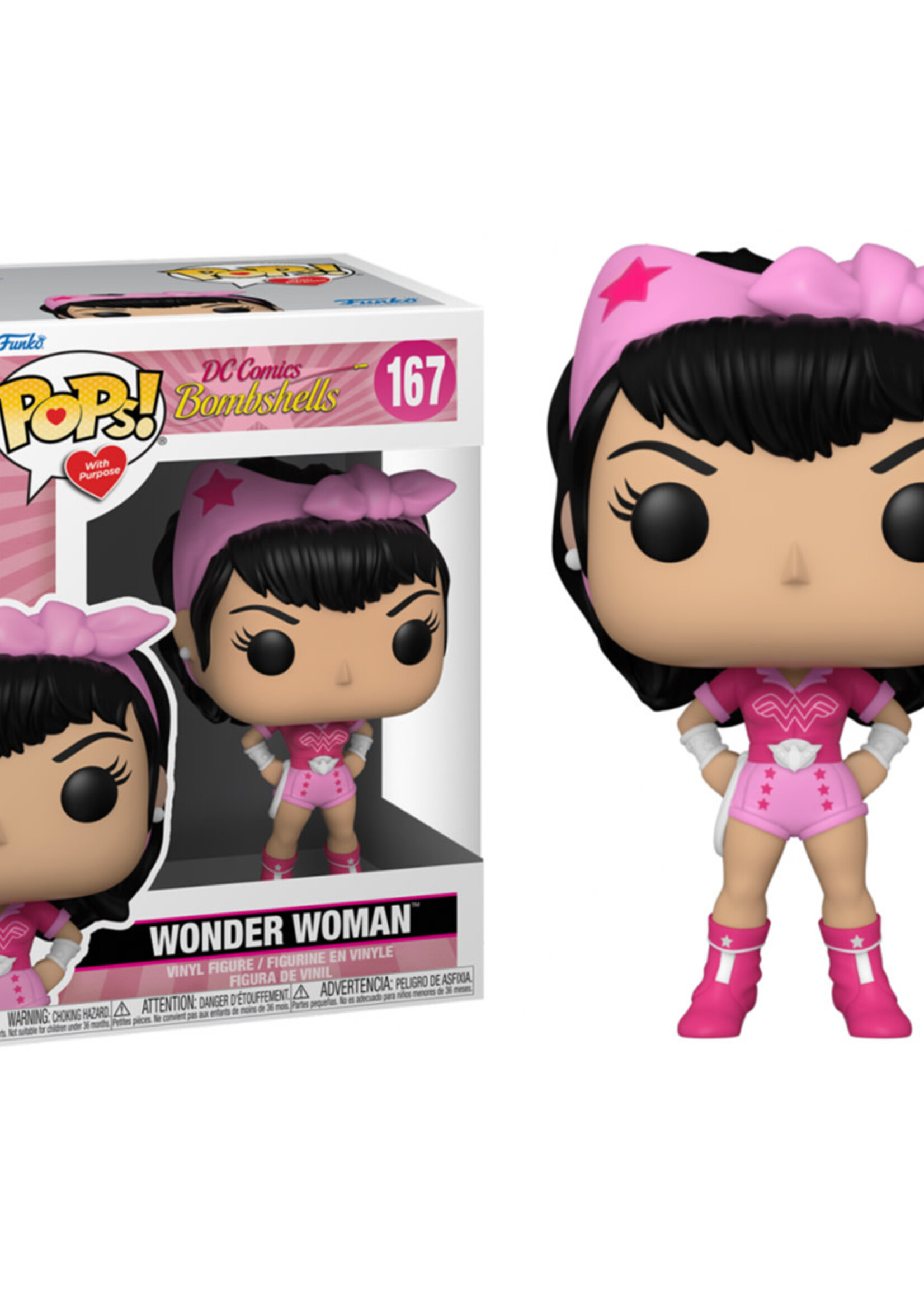 DC Comics Funko Pop N° 167 Wonder Woman (Breast Cancer Support)