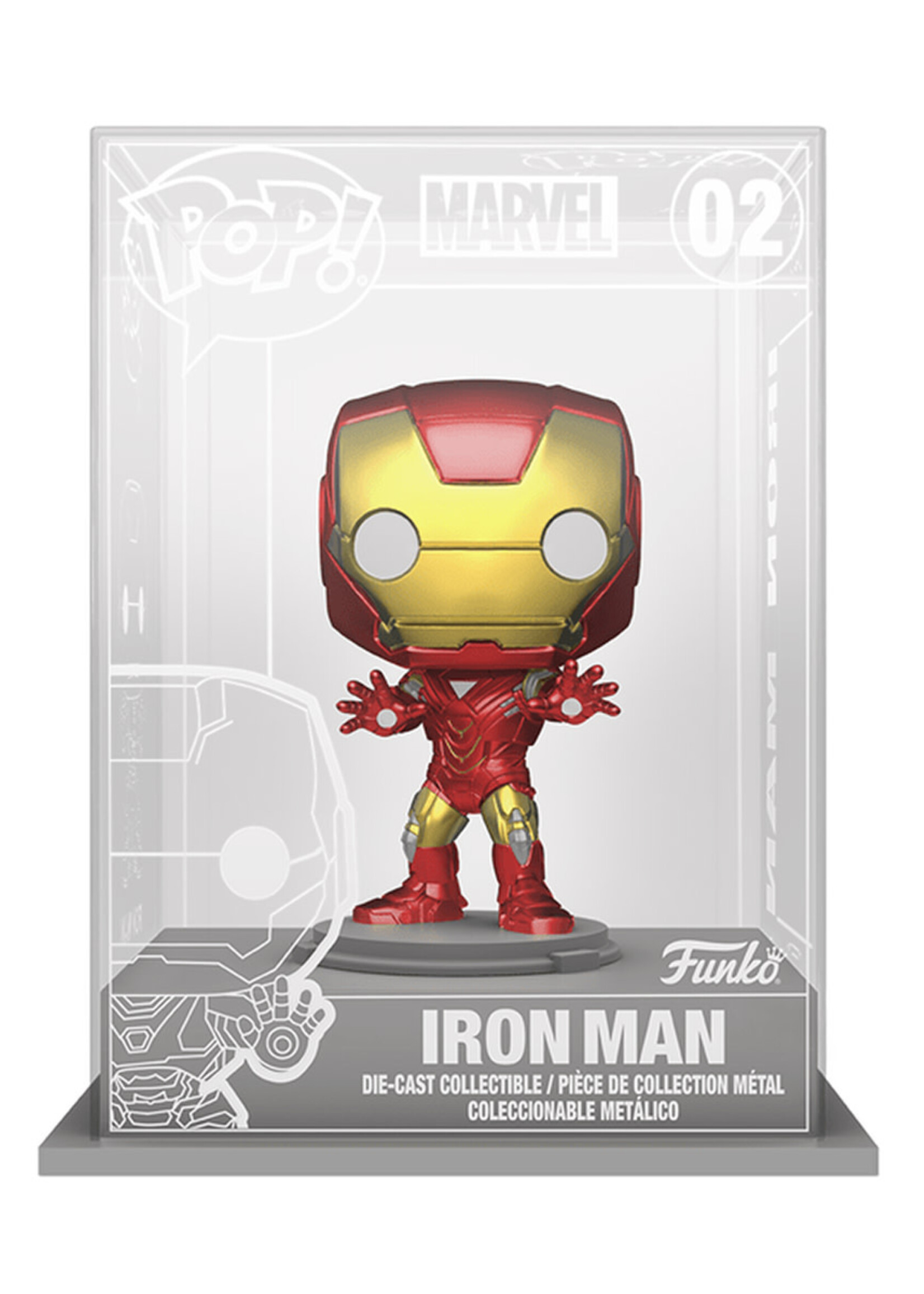 Die Cast Funko Pop N° 02 Iron Man Funko Shop Exclusi