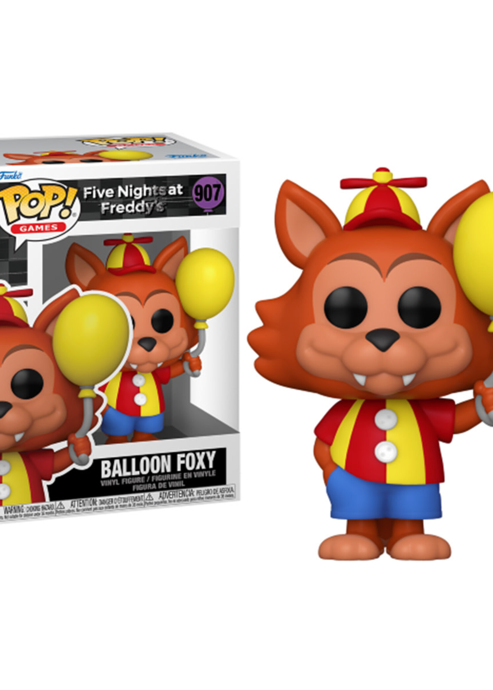 Fnaf Security Breach Funko Pop  Games N° 907 Balloon Foxy