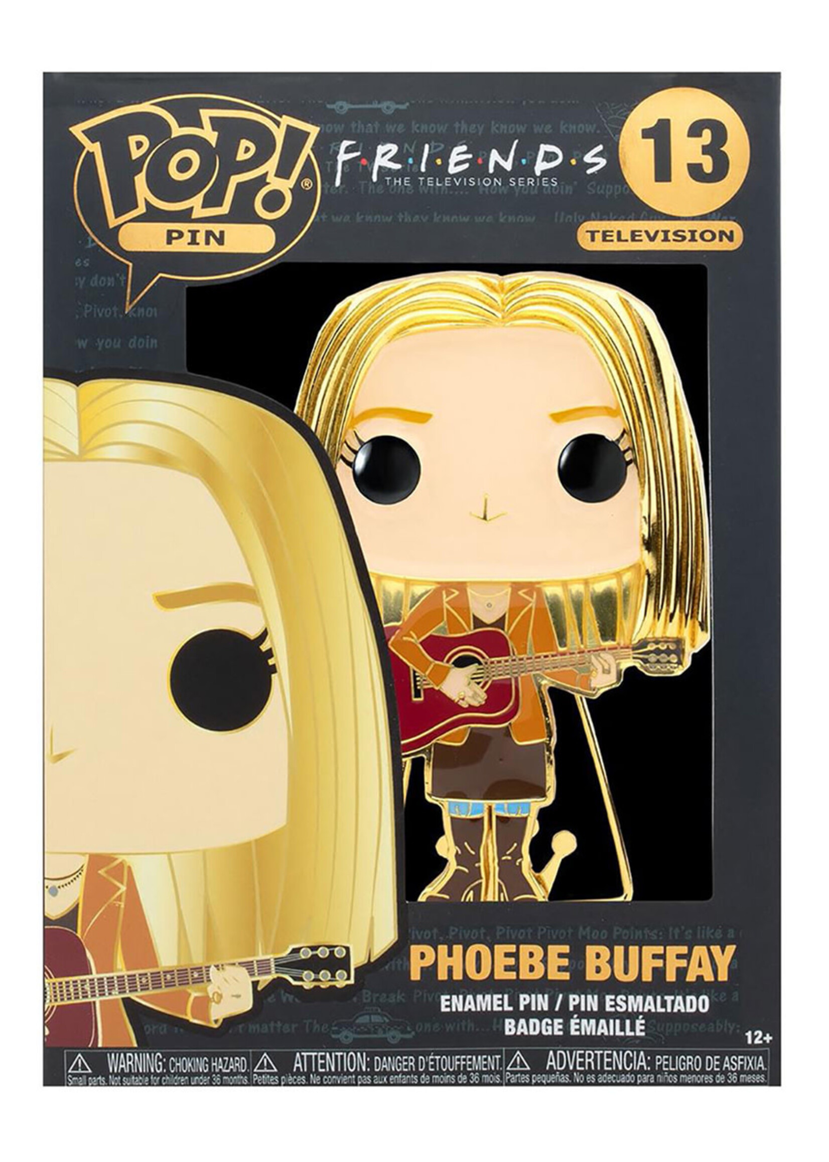 Friends Funko Pop Large Enamel  Pin N° 13 Phoebe Guitar