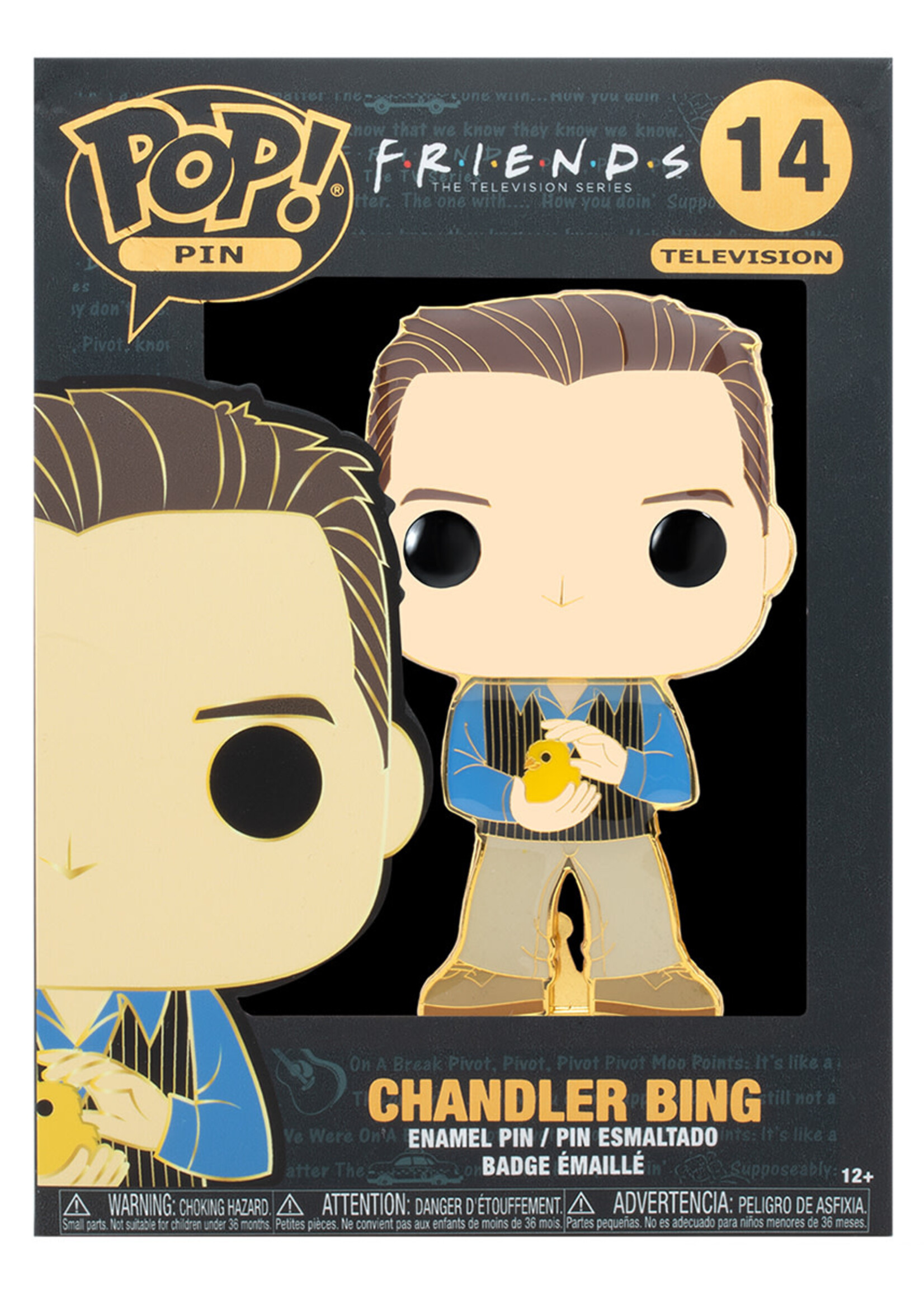 Friends Funko Pop Large Enamel  Pin N° 14 Chandler Duck