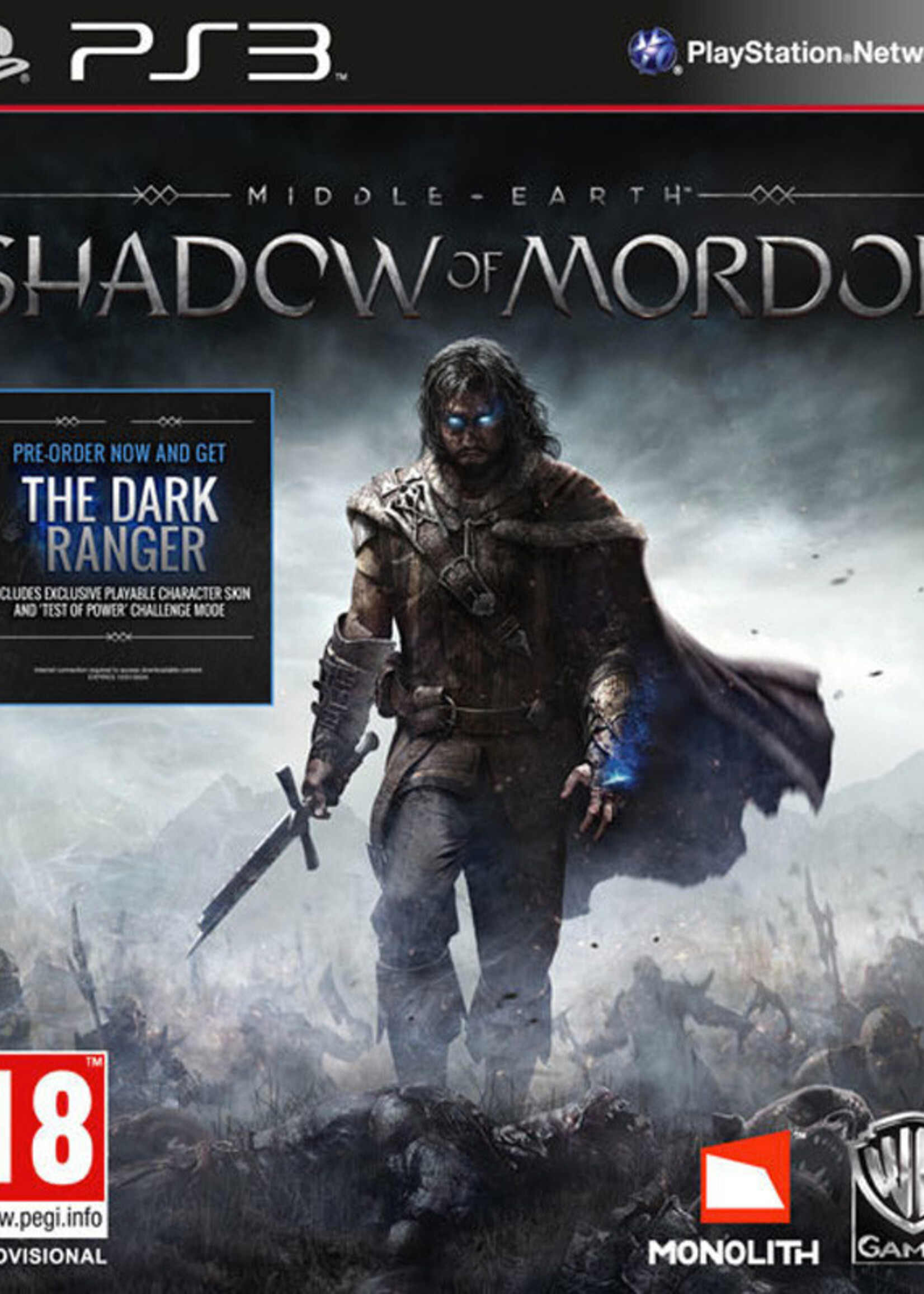 Middle Earth Shadow Of Mordor PS3