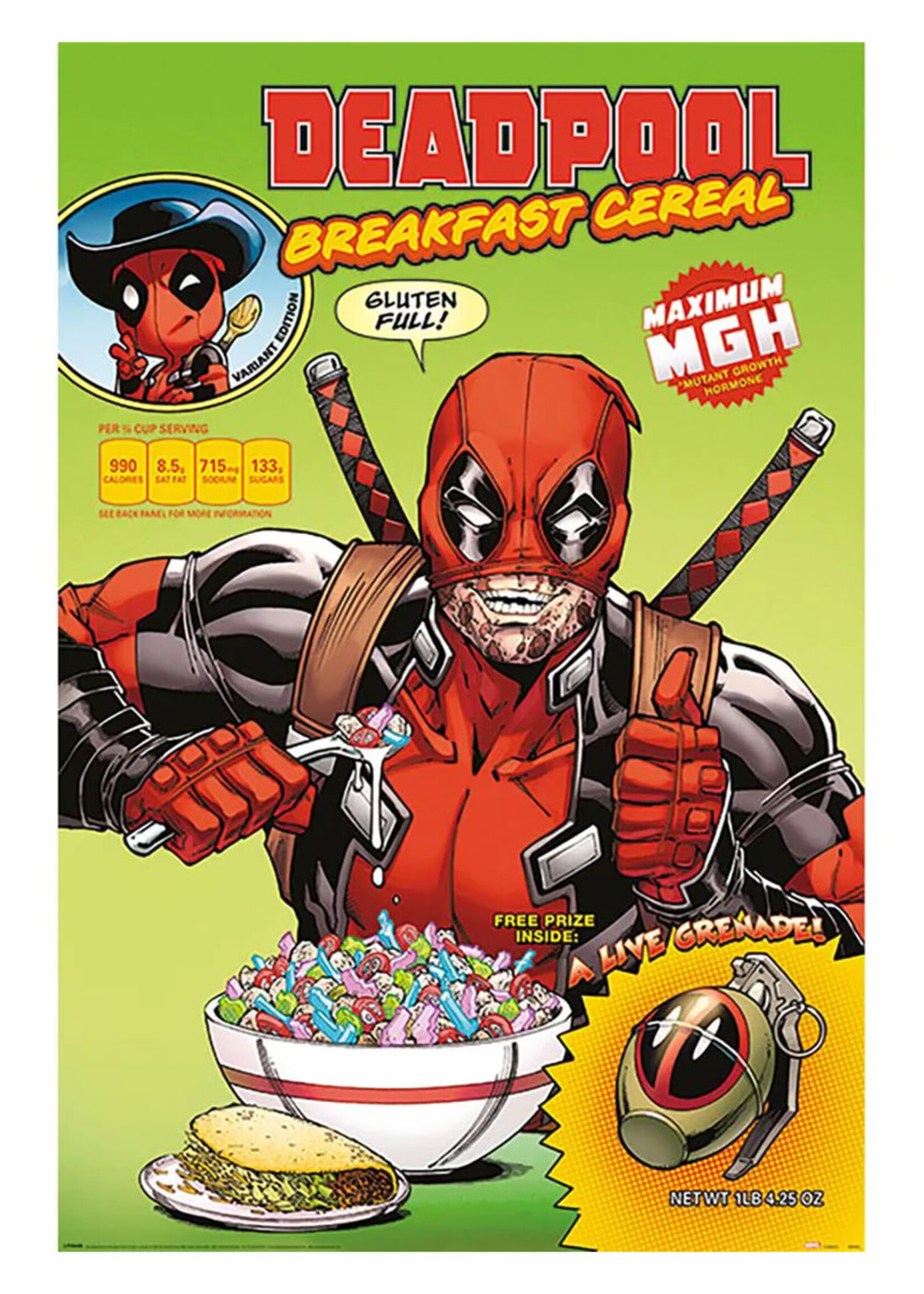 Deadpool Cereal Poster 61x91cm
