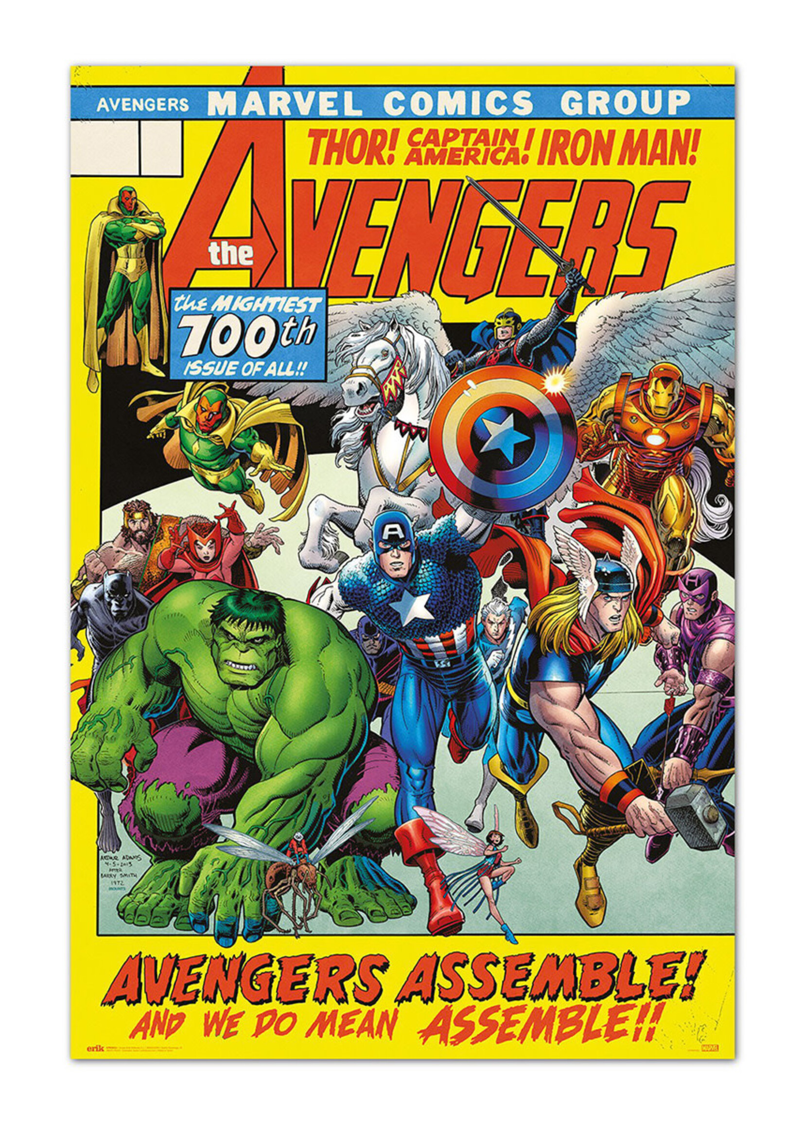 Avengers Comics Cover 100th Issue Poster 61x91cm