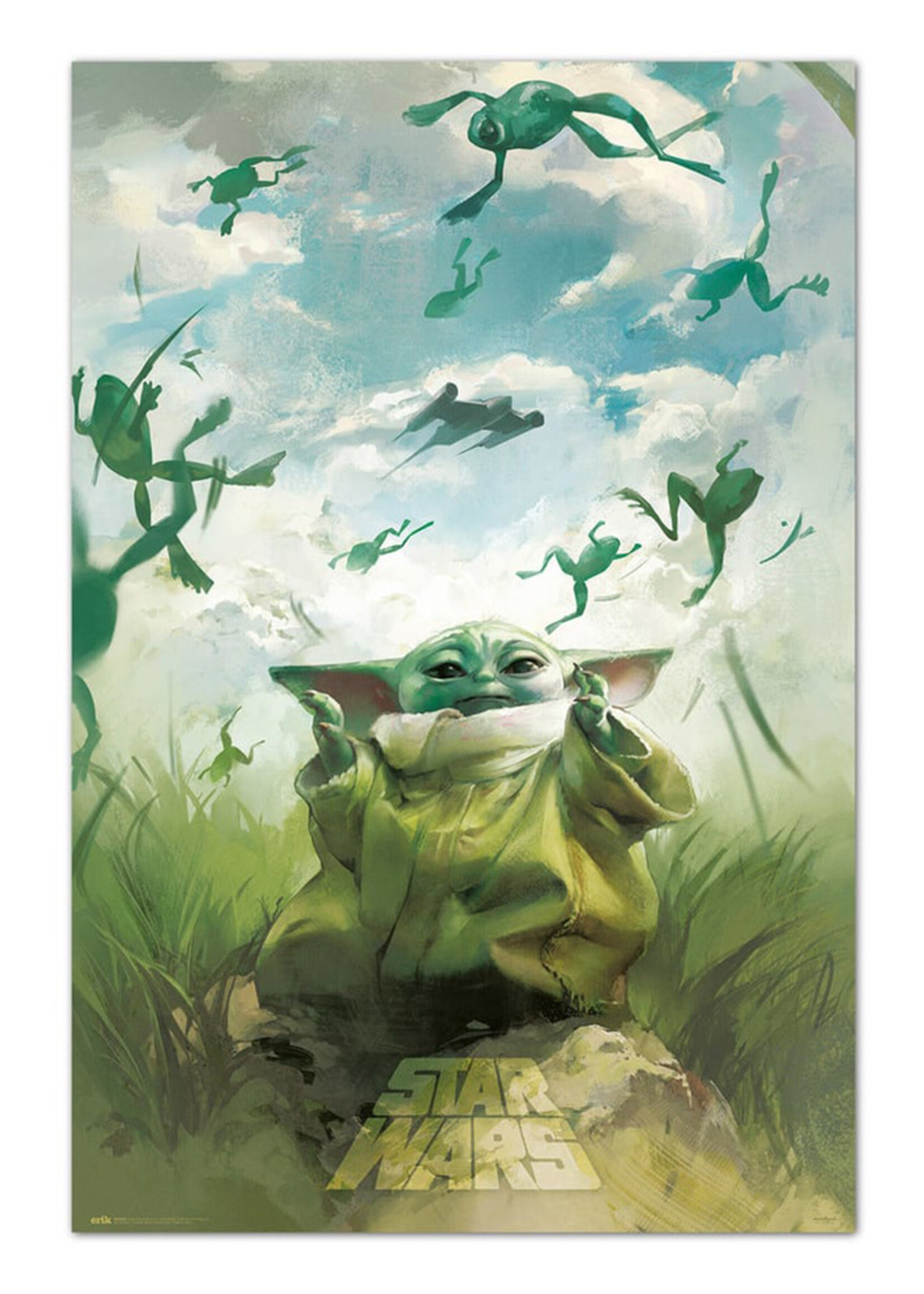 Star Wars Grogu Training  Poster 61x91cm