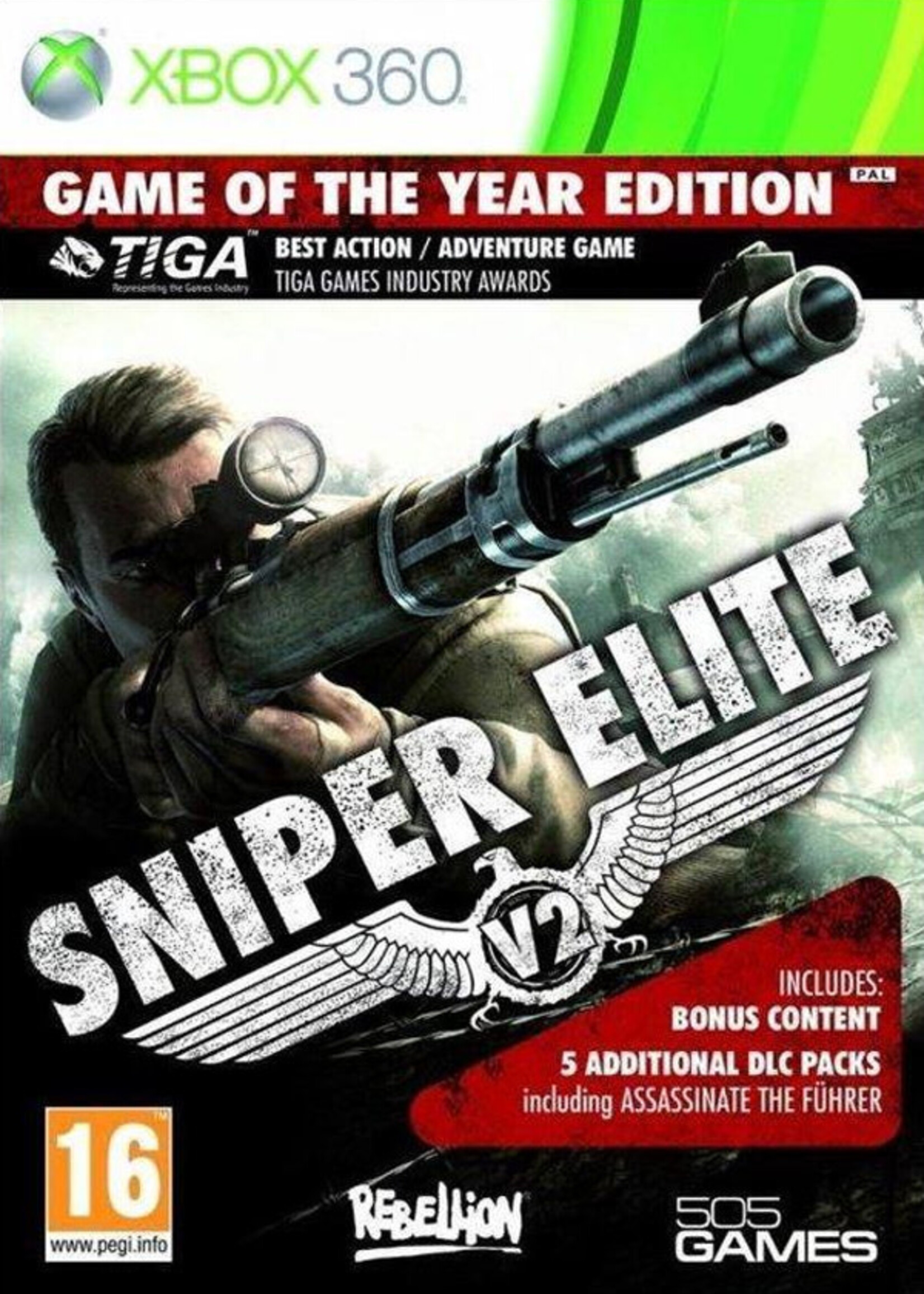 Sniper Elite V2 Game of The Year Edition X360