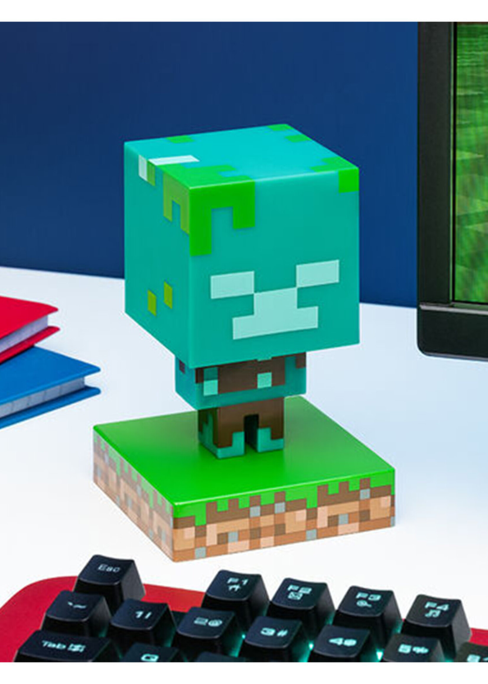Minecraft Drowned Zombie 3D Icon Light