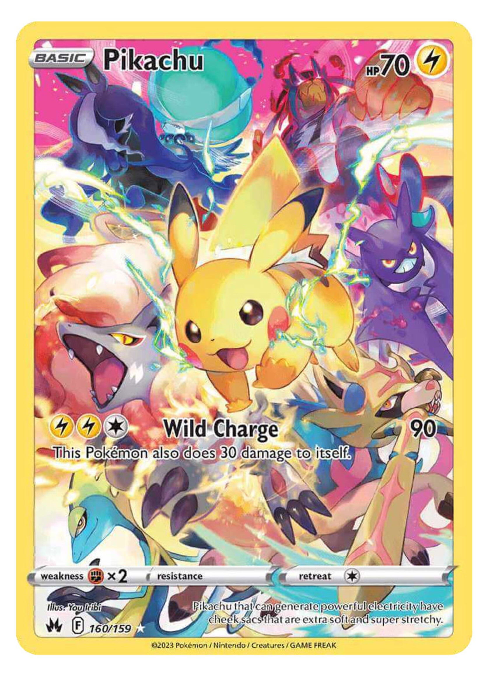 Pikachu 160 (CRZ): near mint