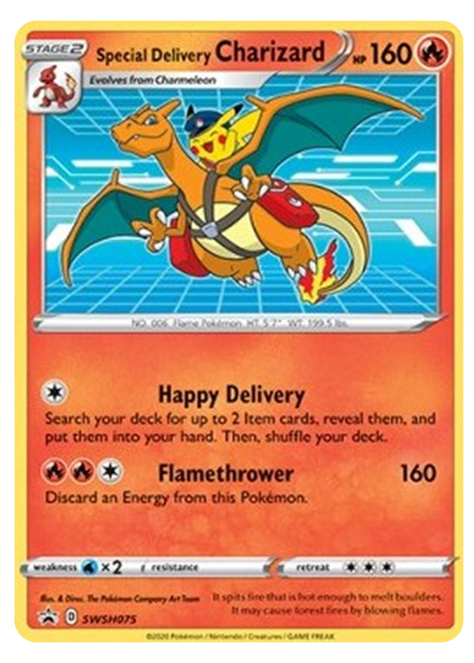 Special Delivery Charizard 75 (SWSH) BGS Grade 9